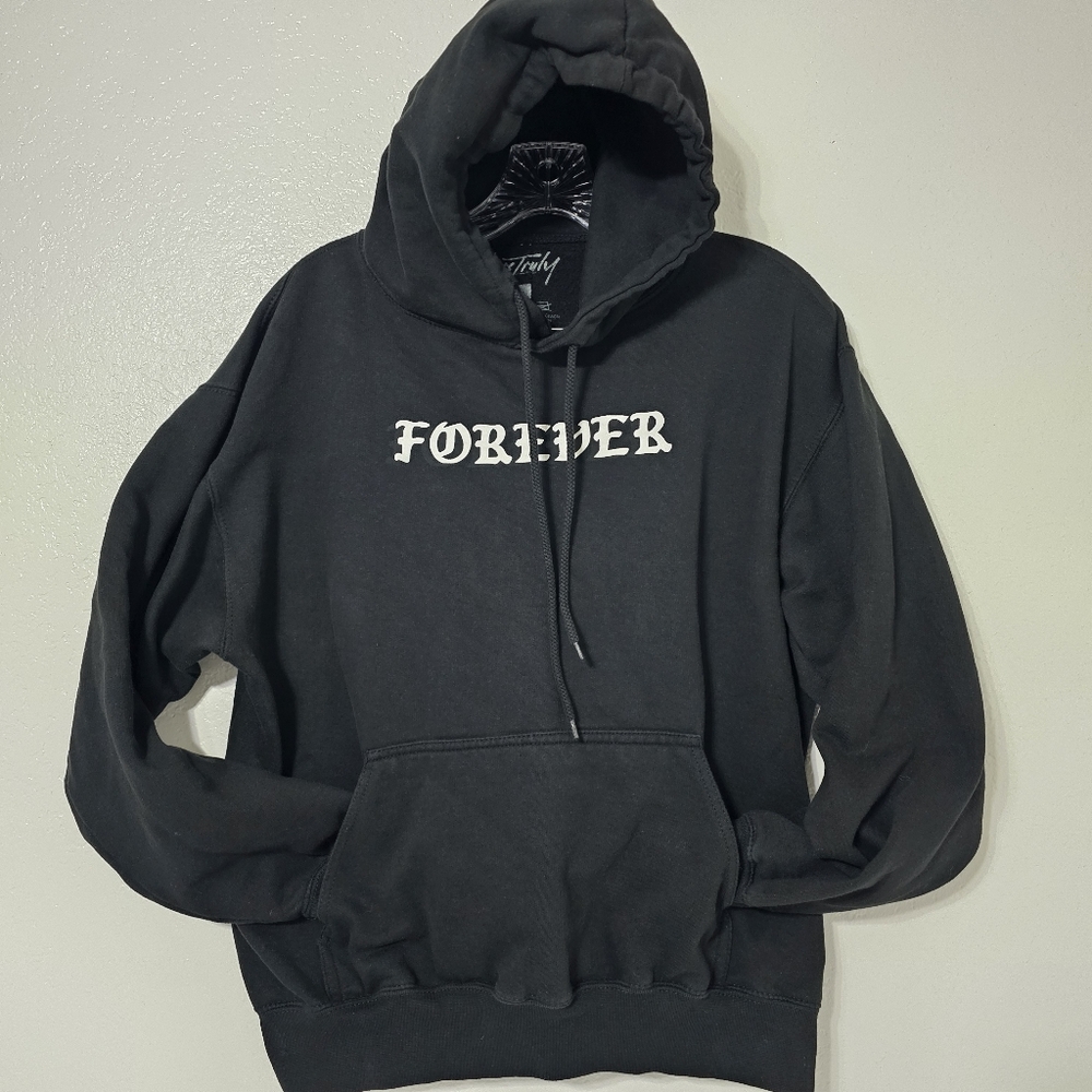 Yours Truly Phora 1994 “Forever” Hoodie Black Mens Medium Flowers Streetwear